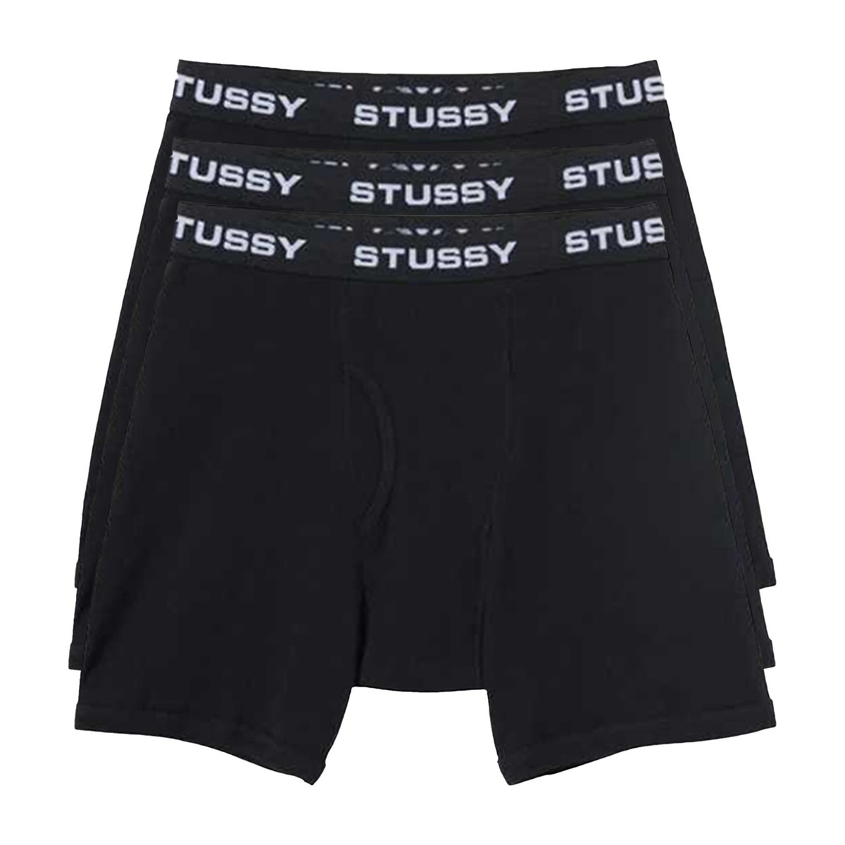 Stussy Boxer Briefs 3-Pack Black