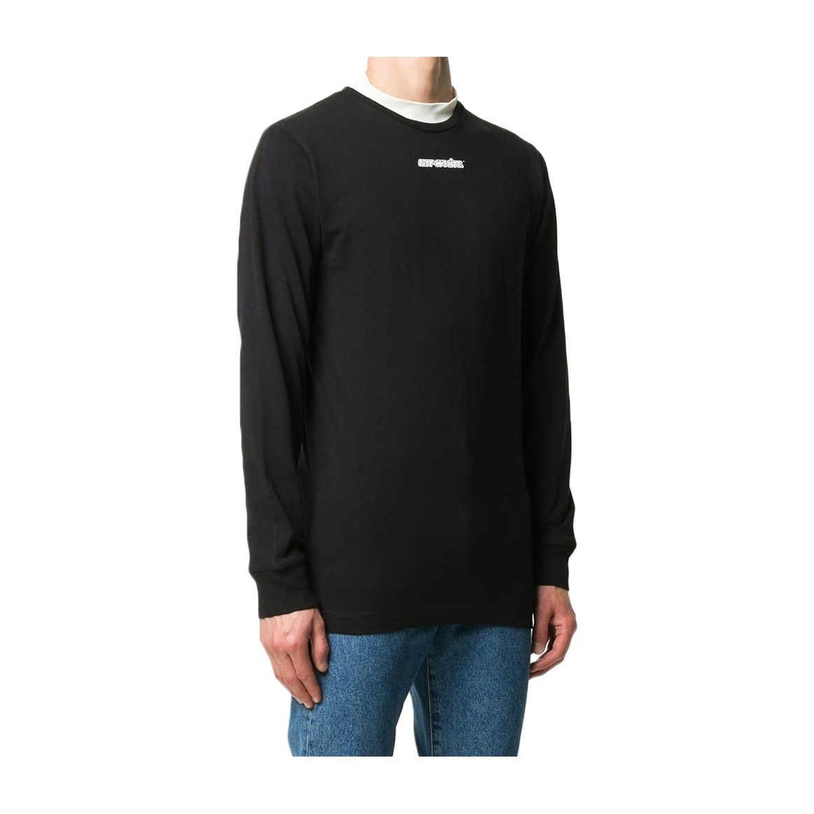 OFF-WHITE Arrow Print Long Sleeve Tee Black