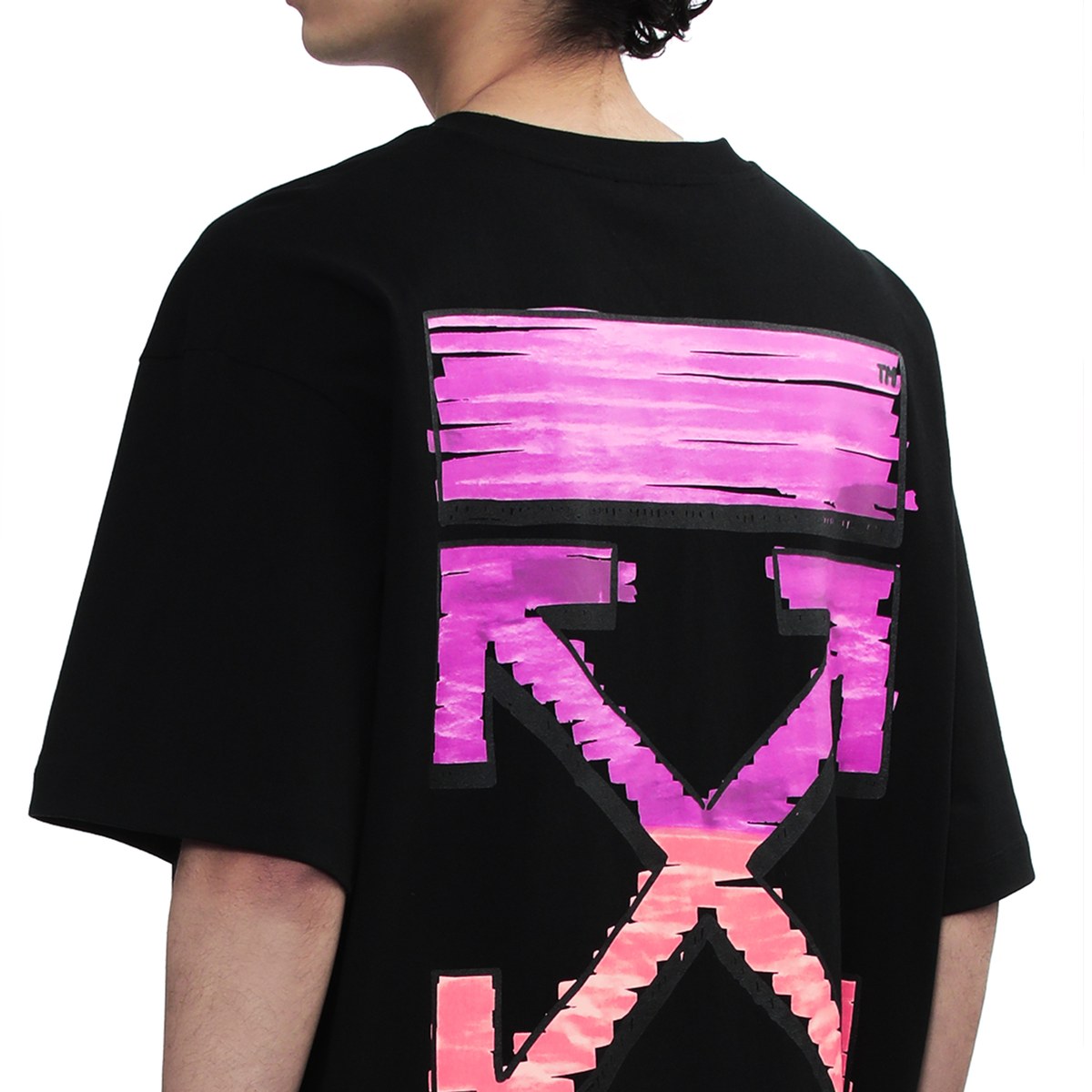 OFF-WHITE Gradient Arrow Graffiti T-Shirt