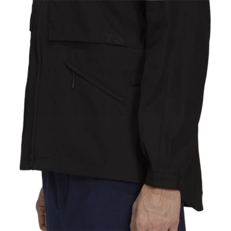 Y-3 SS21 Logo Zip Hoodie Jacket Black