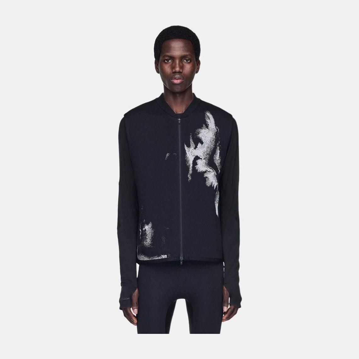 Y-3 Logo Zip Sleeveless Vest