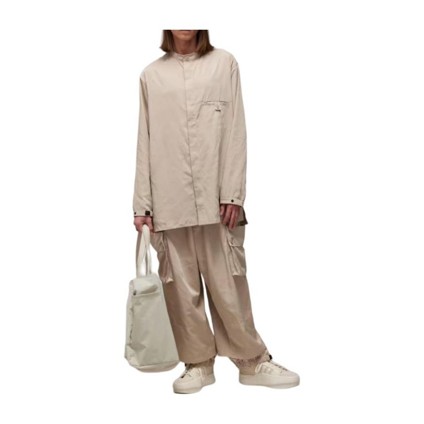 Y-3 Nylon Twill Overshirt Beige