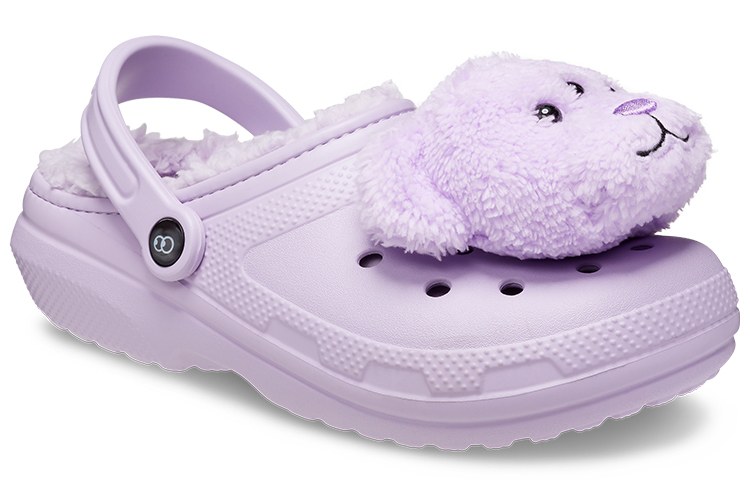 Lazy Oaf x Crocs Classic Lined Clog Crystal Purple