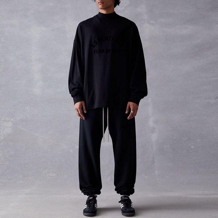 Fear of God Essentials The Black Collection SS23 Ls Tee Jet Black