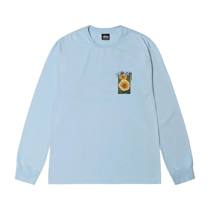 Stussy SS23 Floral Print Crewneck Long Sleeve Tee