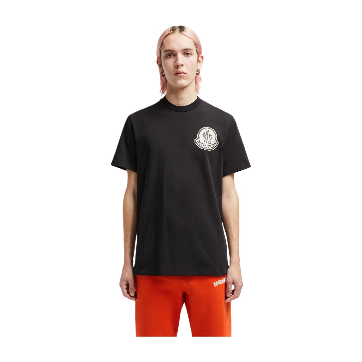 Moncler SS24 Pixel Logo T-Shirt Black