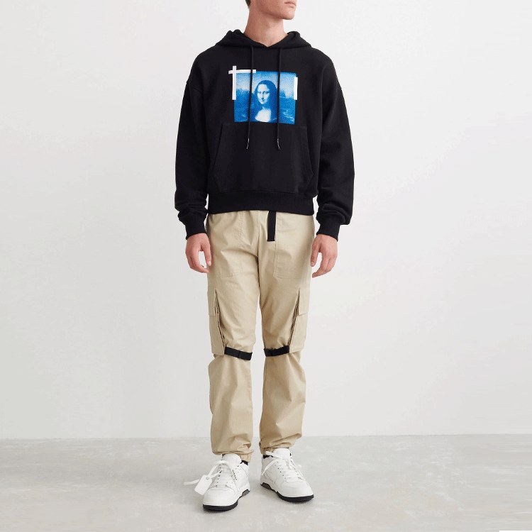 OFF-WHITE Mona Lisa Hoodie Black