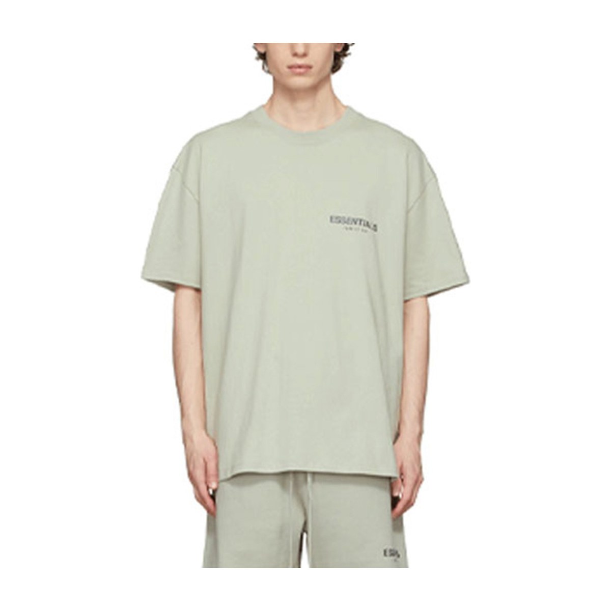 Fear of God Essentials FW21 GreenConcrete LogoT