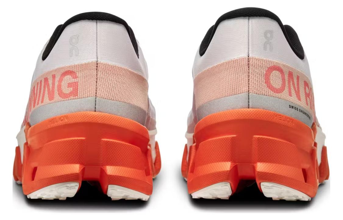 On Cloudmonster White Orange
