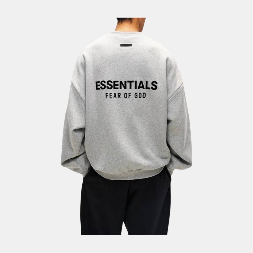 Fear of God Essentials FW24 Holiday Core Crewneck Light Mist Grey