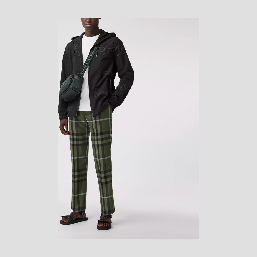 Burberry Hooded Zip Jacket Black