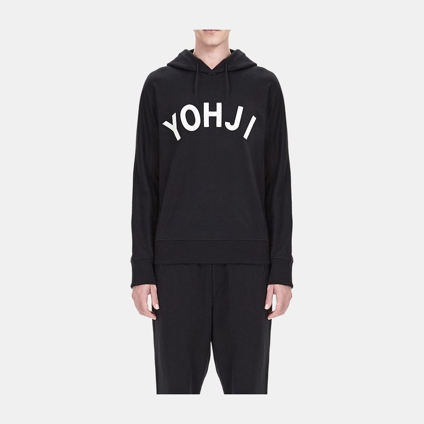 Y-3 YOHJI Logo Hoodie Black