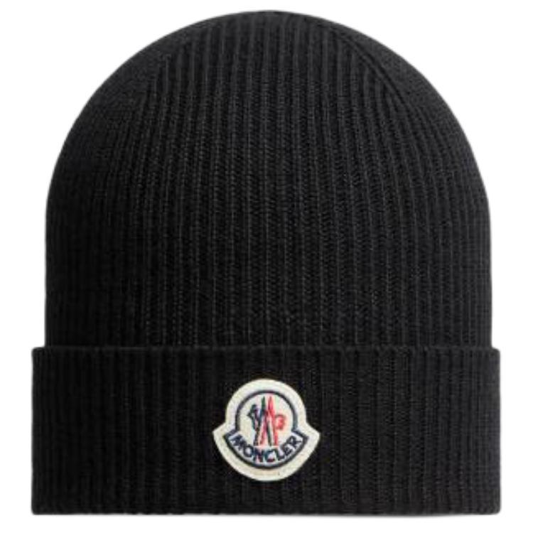 Moncler Wool Beanie Black