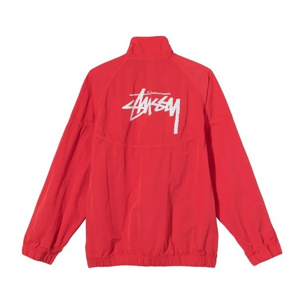 Stussy x Nike Logo Long Sleeve Jacket Red