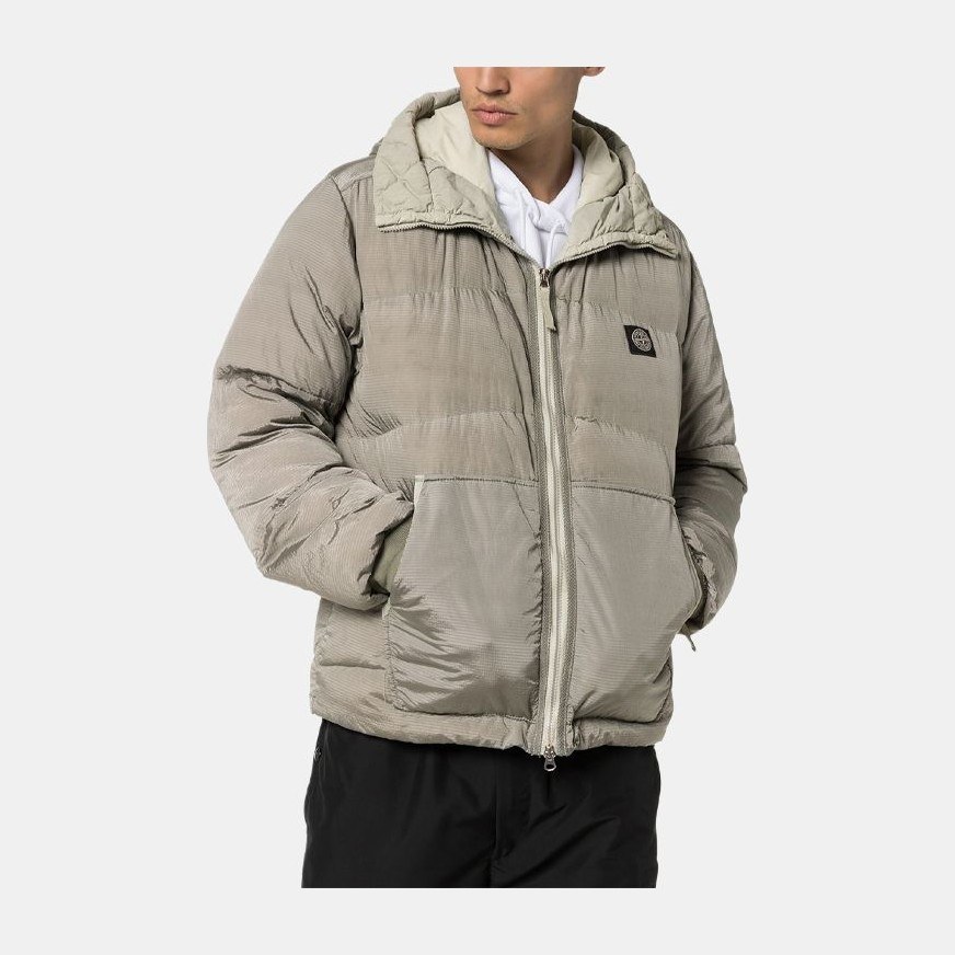 Stone Island Nylon Logo Down Jacket