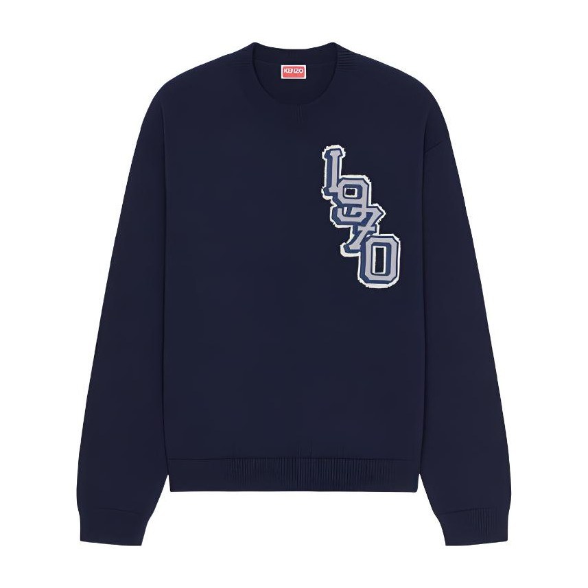 KENZO x Nigo FW22 University Tiger Logo Sweater Navy