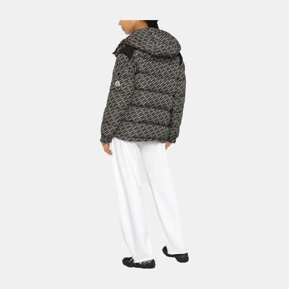 Moncler SS22 Logo Puffer Jacket Black