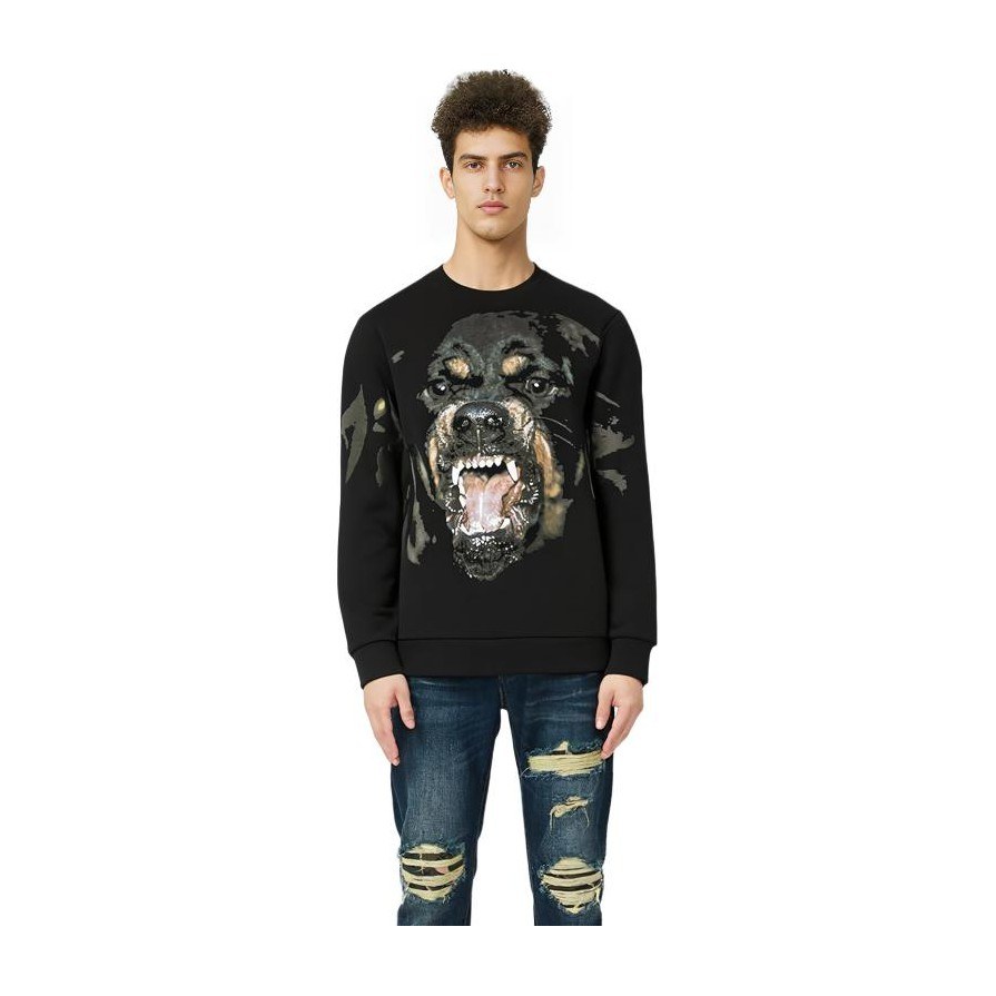 Givenchy Rottweiler Print Sweatshirt Black