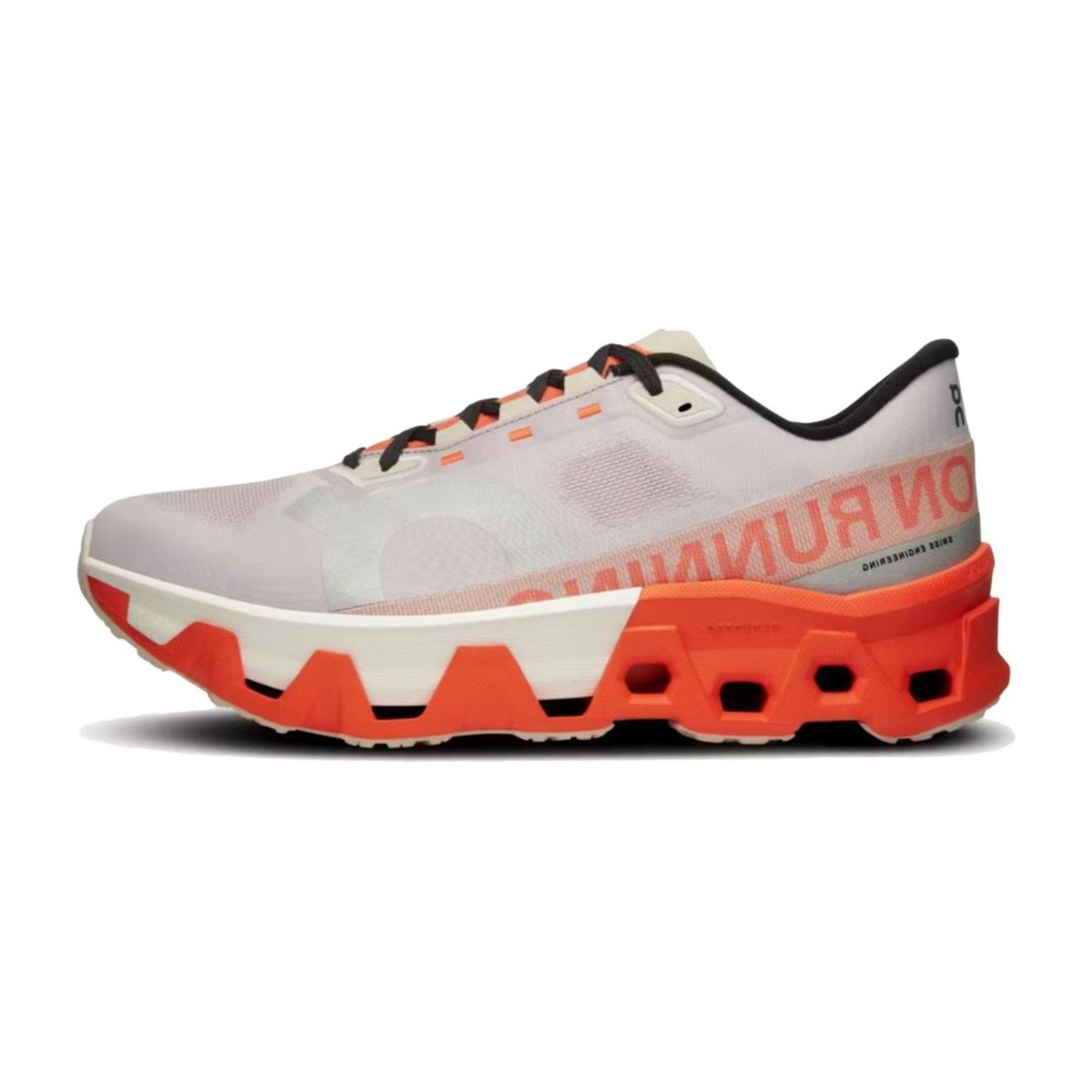 On Cloudmonster White Orange