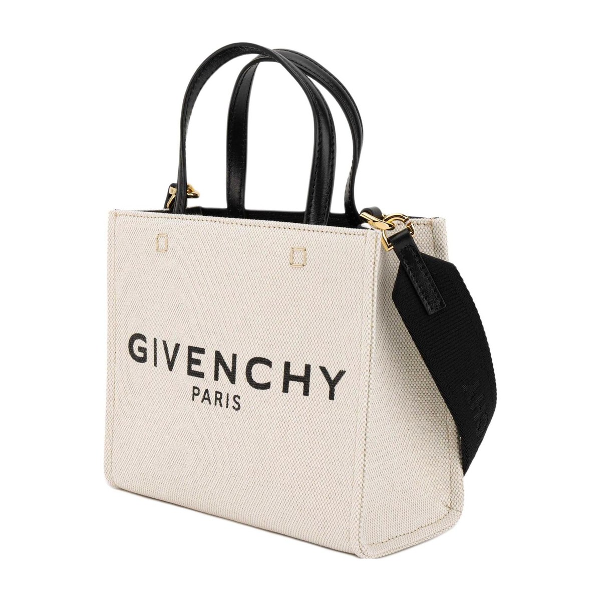 Givenchy Logo Tote Bag Beige Black
