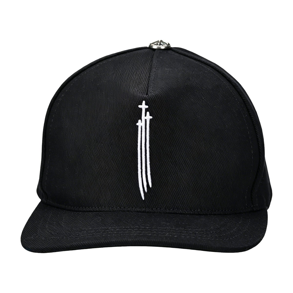 Chrome Hearts Embroidered Cotton Baseball Cap Black
