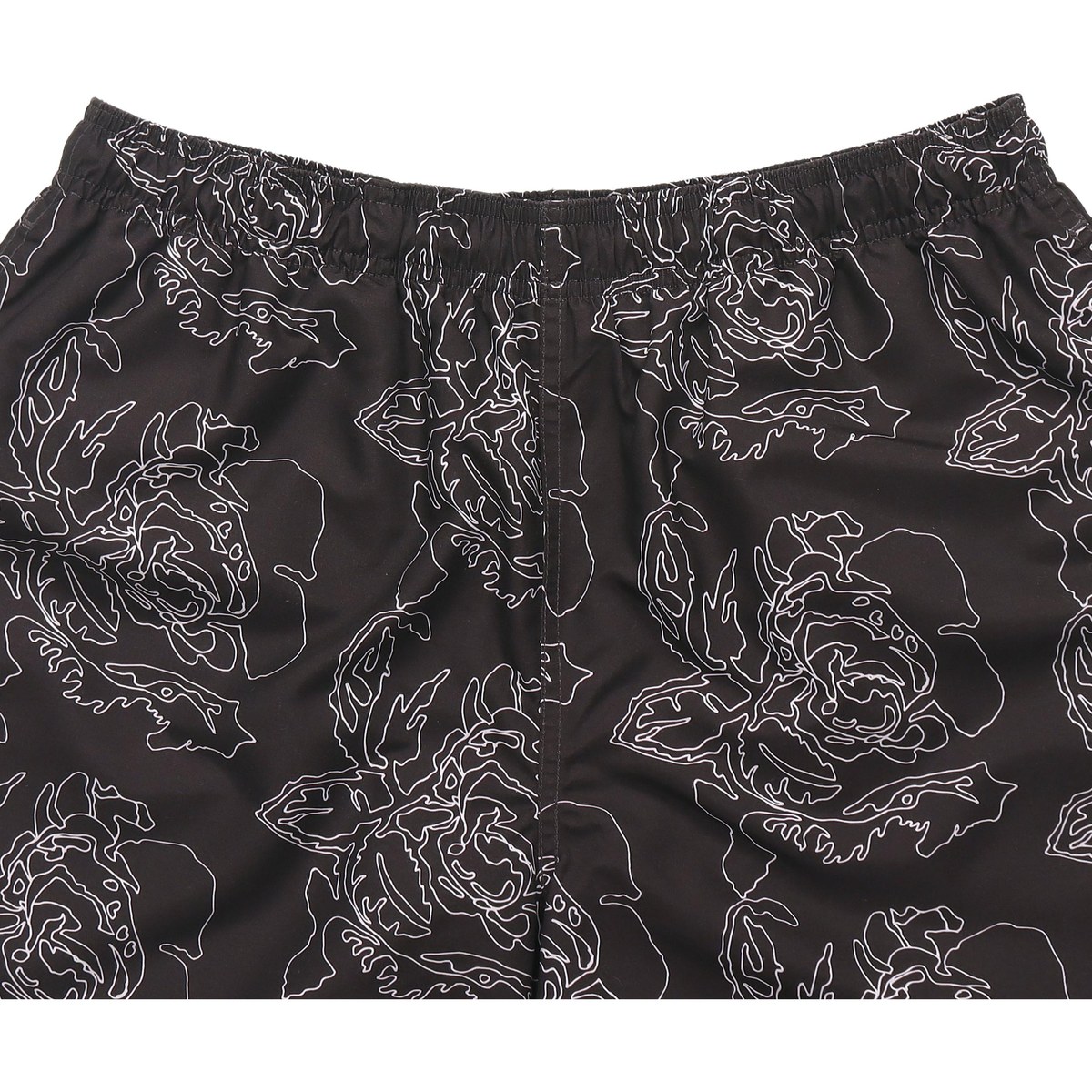 Stussy Embroidered Floral Shorts Black
