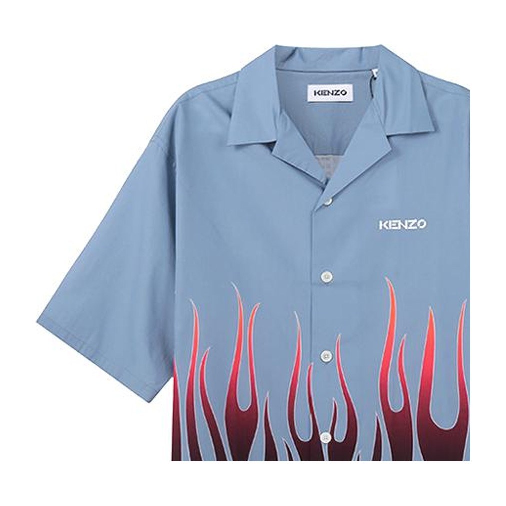 KENZO FW22 Flame Print Short Sleeve Shirt