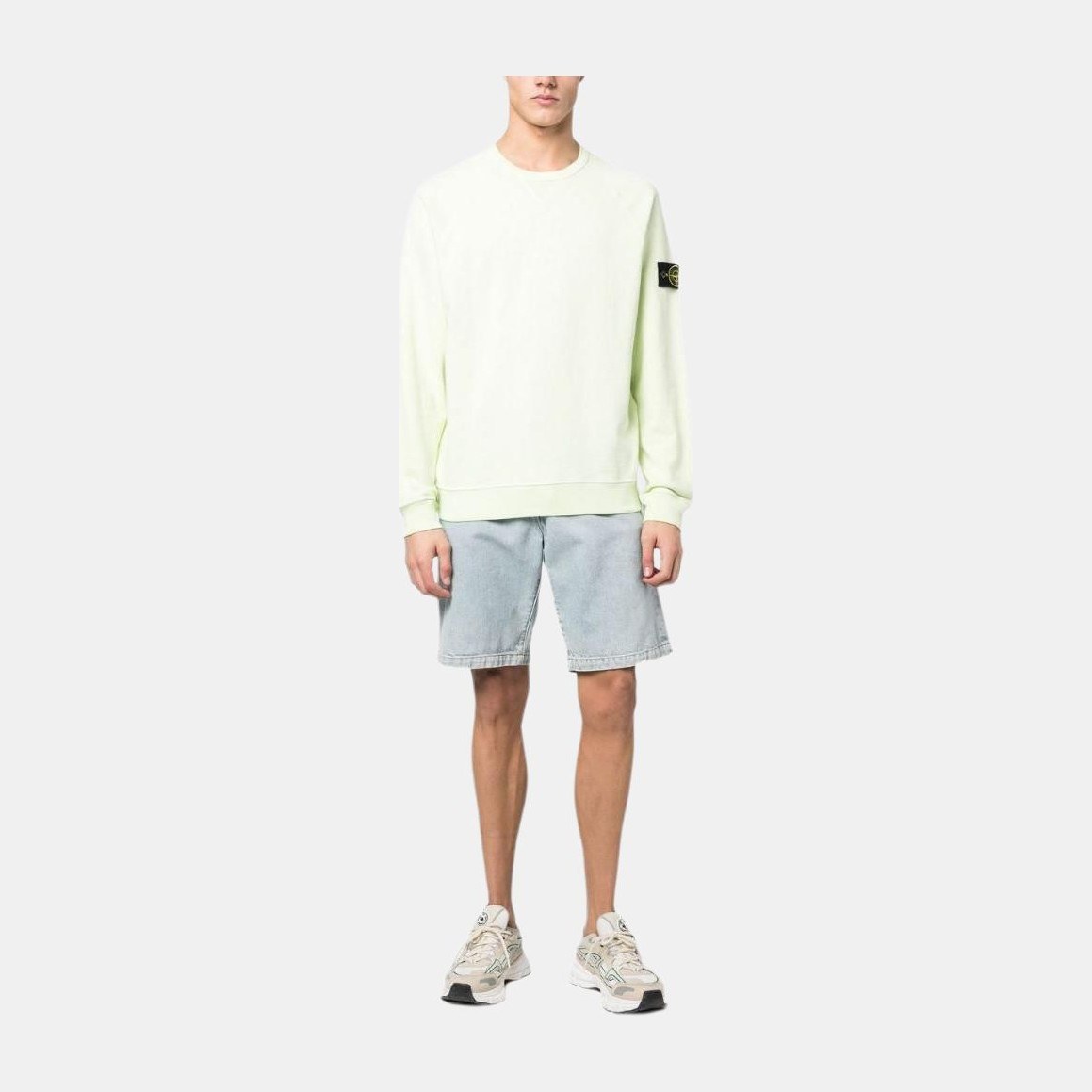 Stone Island SS23 Light Green Crewneck Sweatshirt