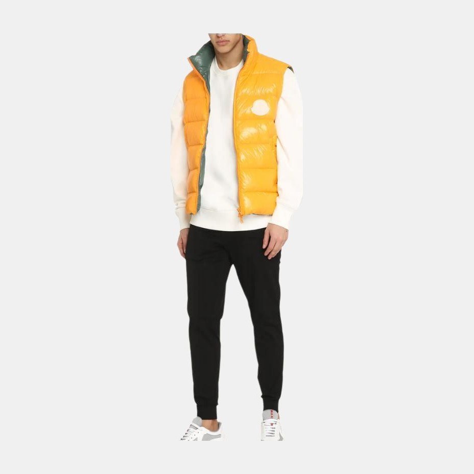 Moncler SS23 Badge Vest Yellow