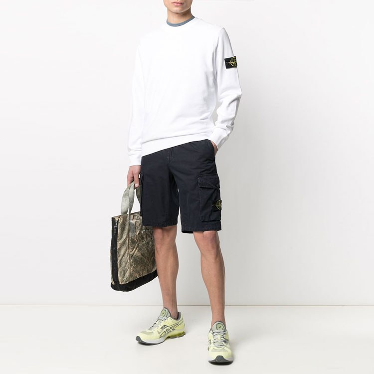 Stone Island Garment Dyed Crew Sweat White