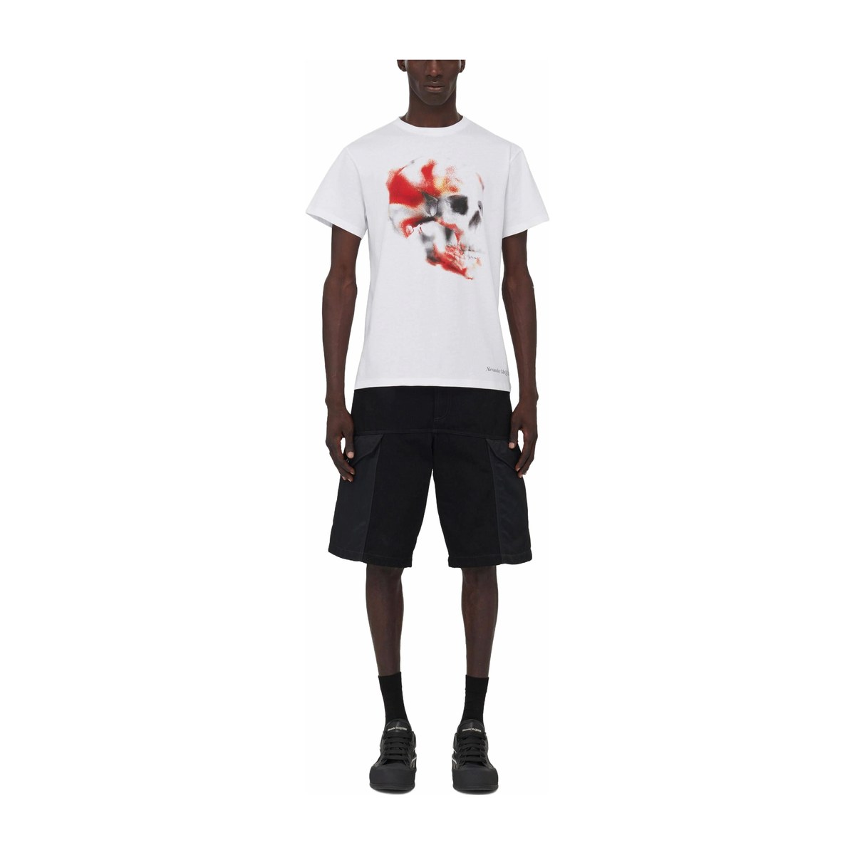 Alexander McQueen Obscured Skull T-Shirt T