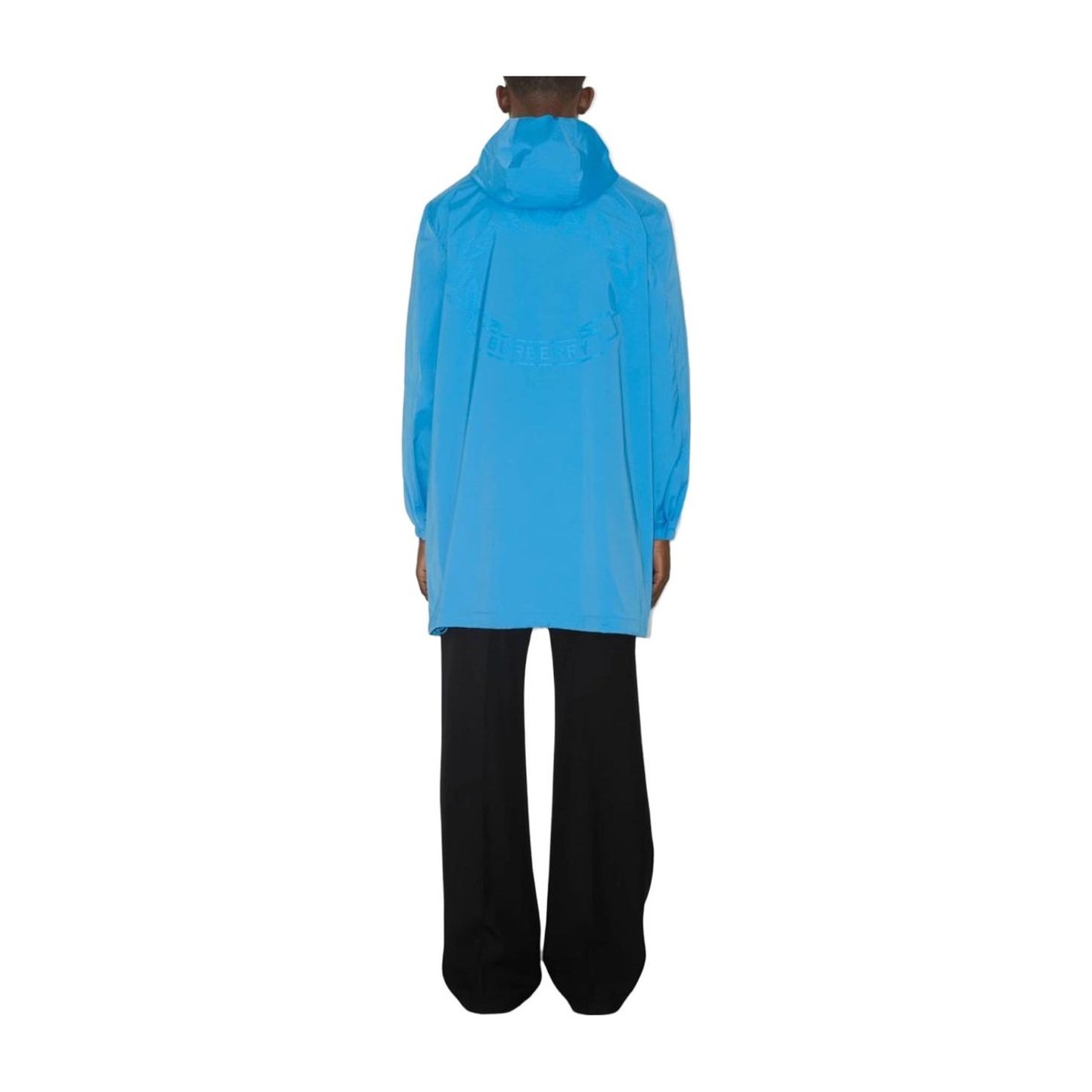 Burberry FW23 Hooded Zip Trench Coat Sky Blue