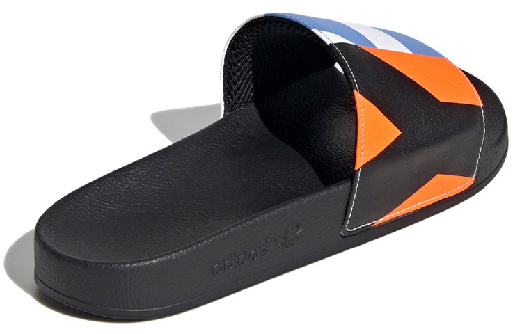 Y-3 Adilette Black Blue Orange