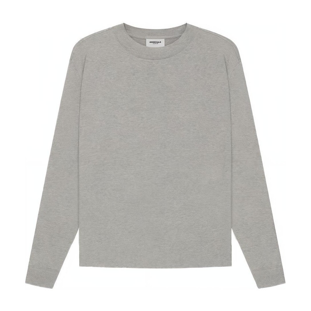 Fear of God Essentials SS21 Long Sleeve Tee Dark Heather Oatmeal T