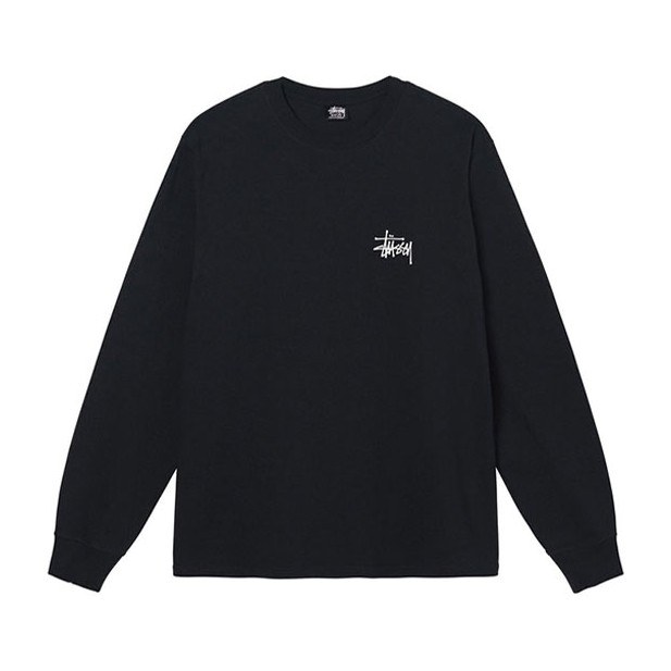 Stussy Classic Logo Crewneck Long Sleeve Tee