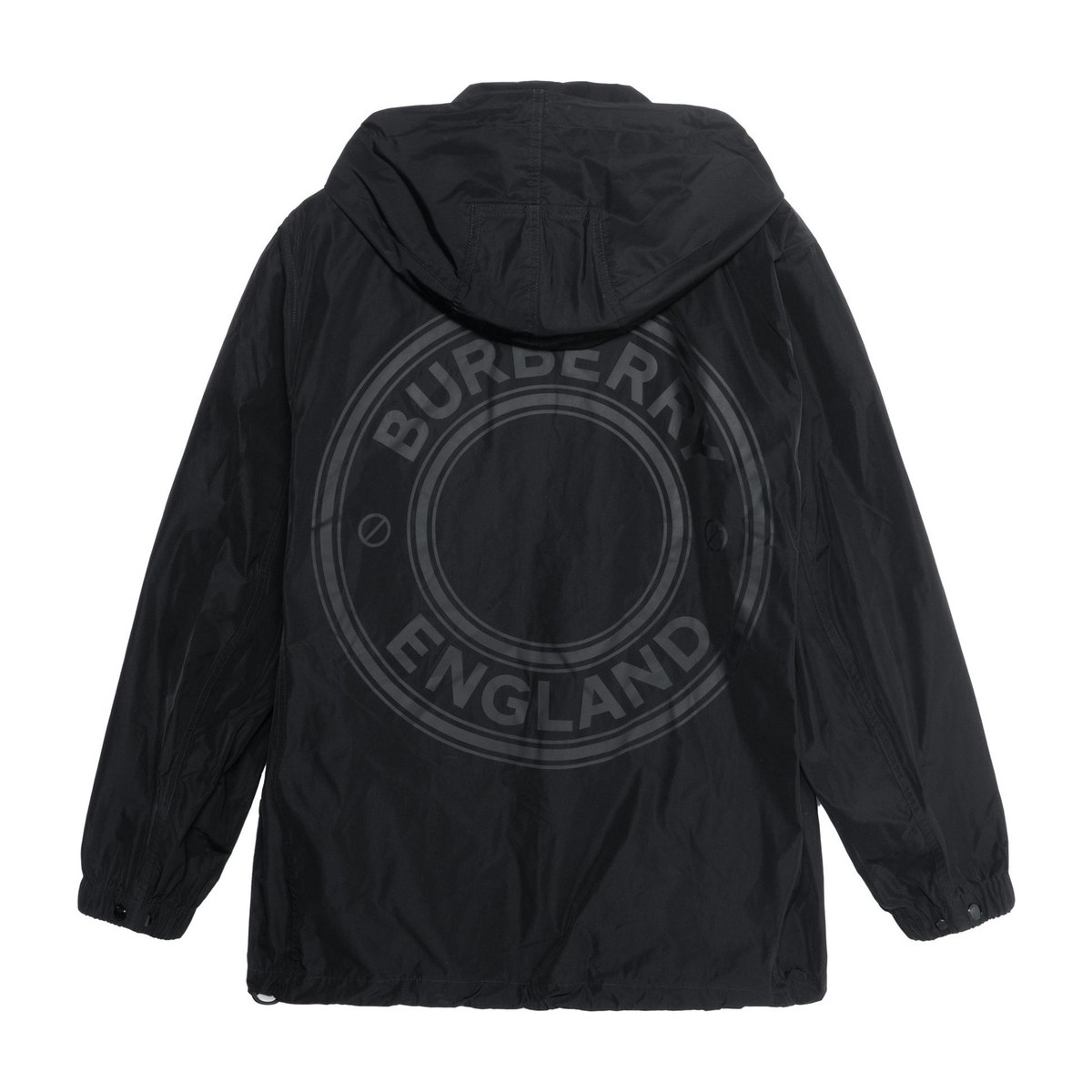 Burberry Detachable Hood Logo Jacket Black