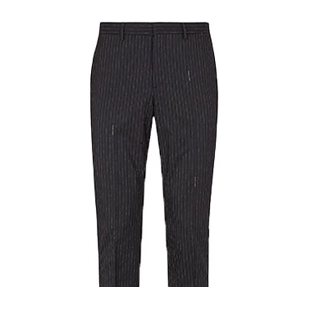 Fendi FW21 Black Pinstripe Trousers