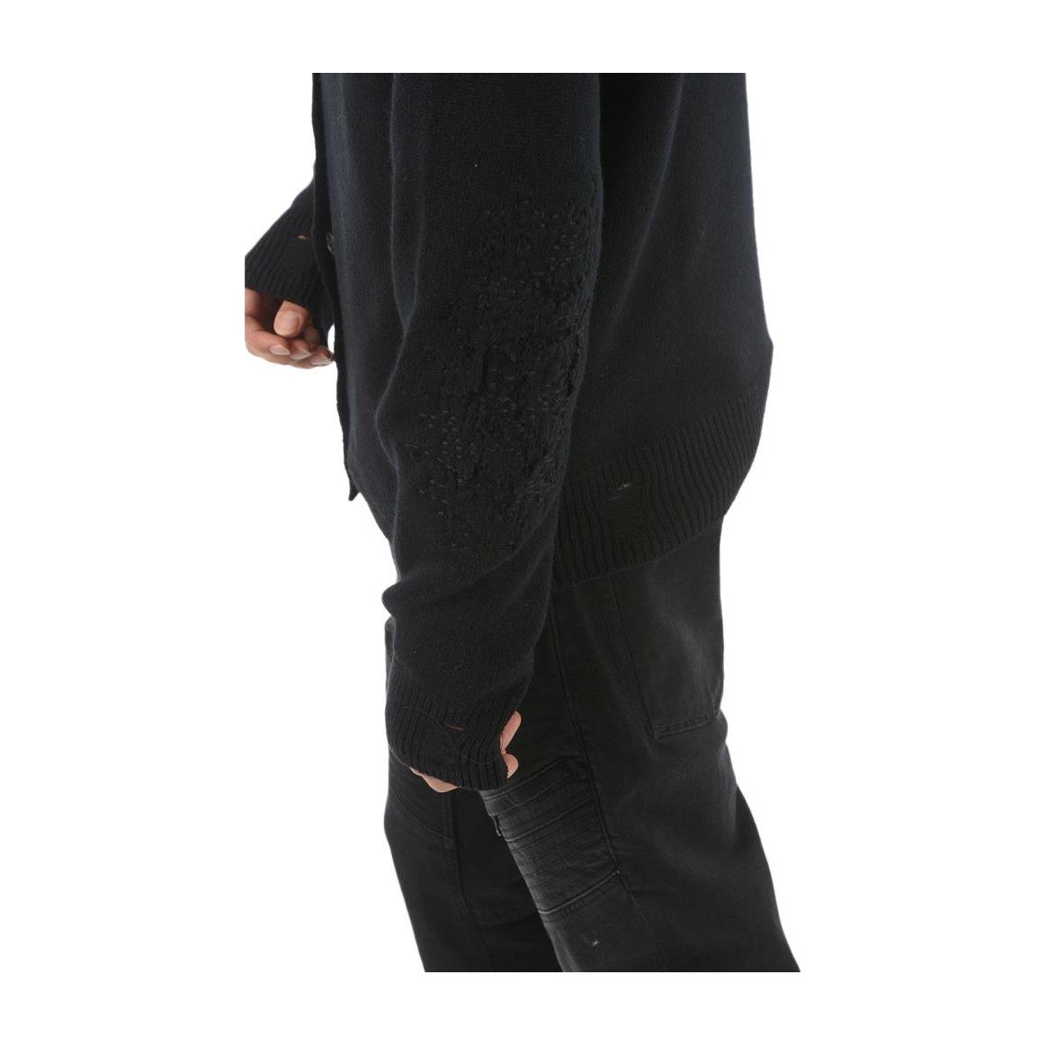 AMIRI V-Neck Knit Sweater Black