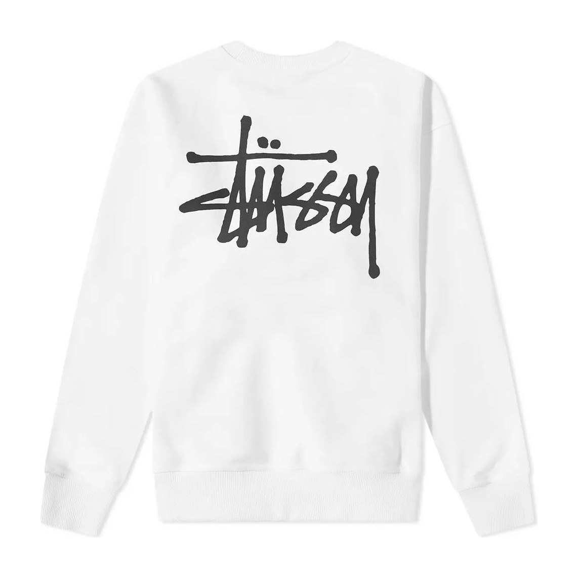 Stussy Basic Back Logo Crewneck Black