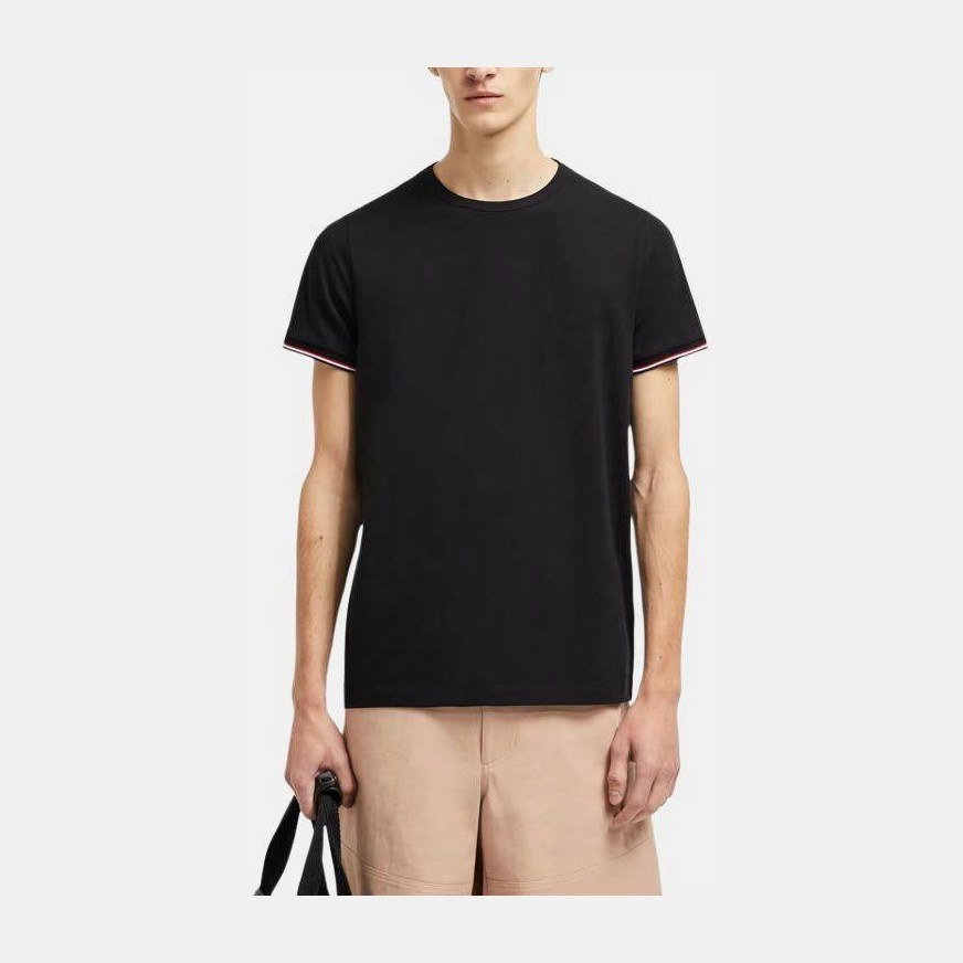 Moncler 3-Color Trimmed Cotton T-Shirt