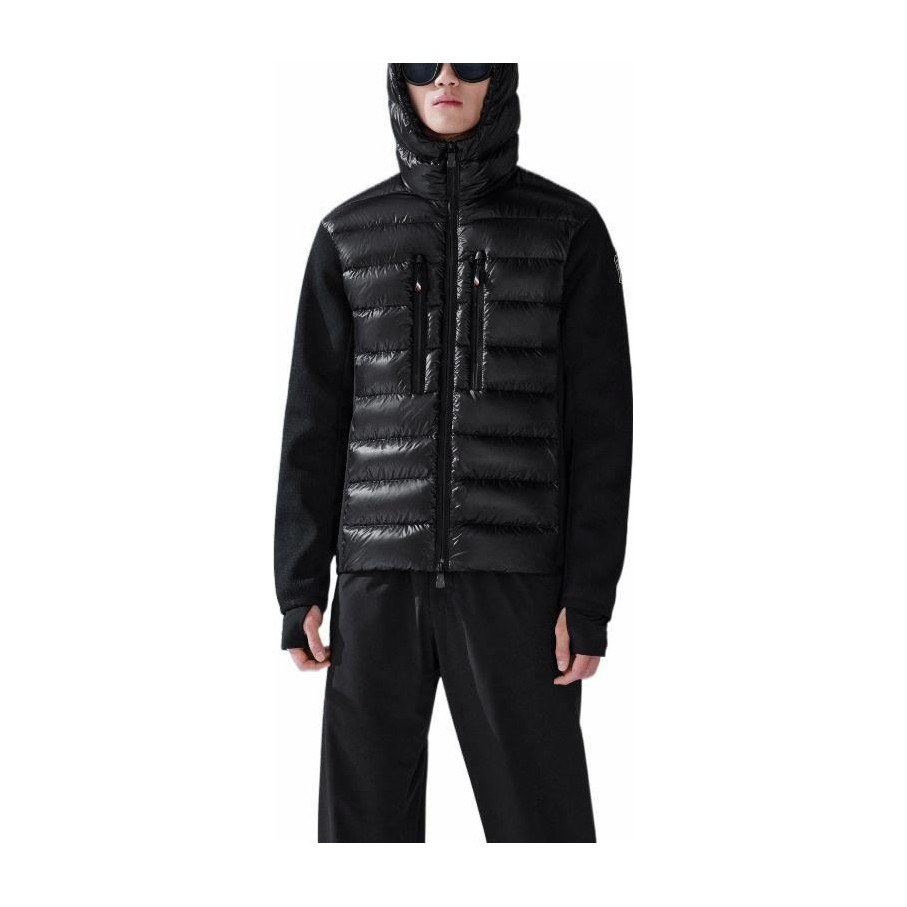 Moncler SS22 Hooded Knit Sweater Black