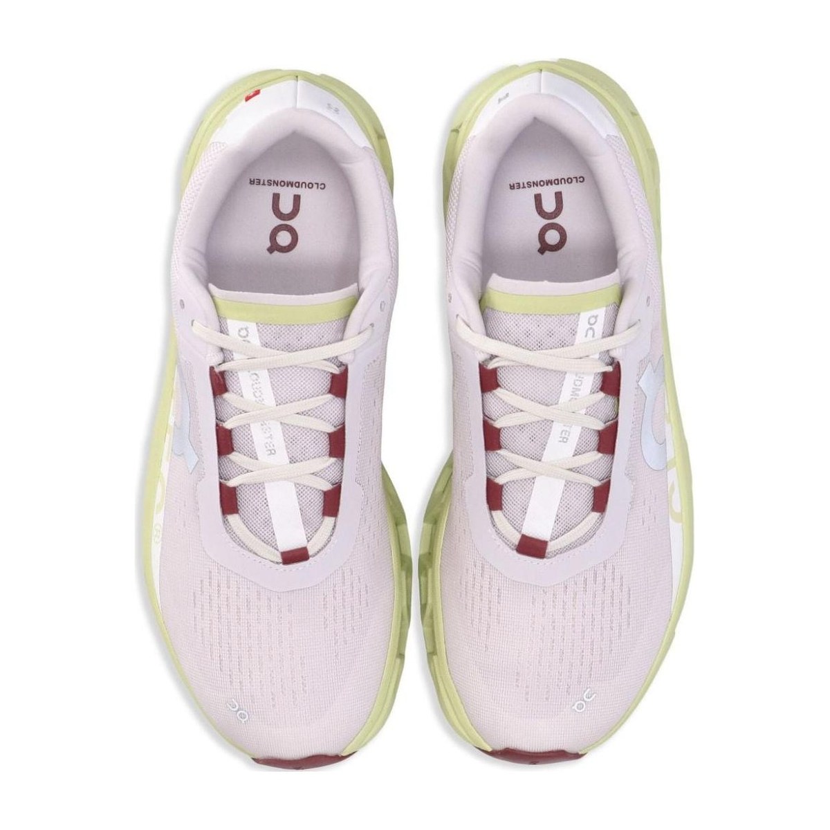 On Cloudmonster White Yellow