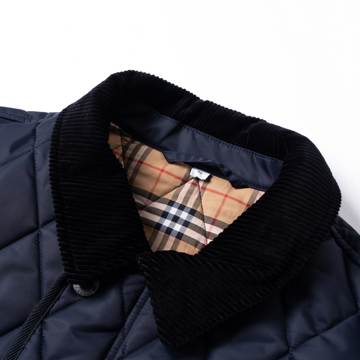 Burberry Quilted Jacket Navy