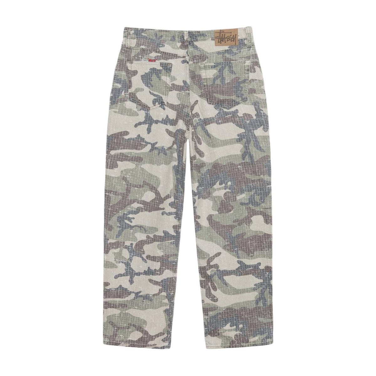 Stussy SS24 Drop2 Washed Straight Studded Embroidered Jeans