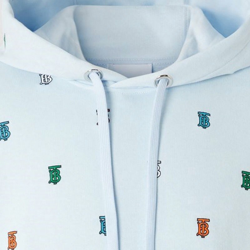 Burberry Hoodie Light Blue