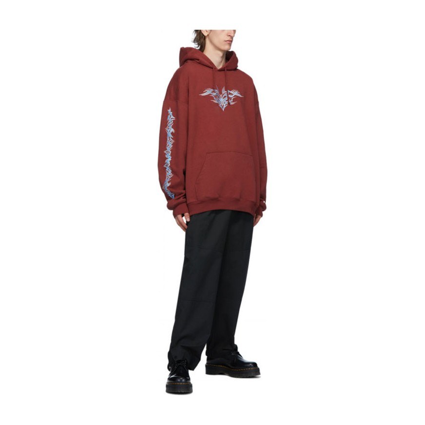 Vetements Hoodie Burgundy