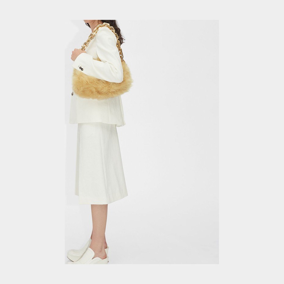 Bottega Veneta Chain Pouch Beige
