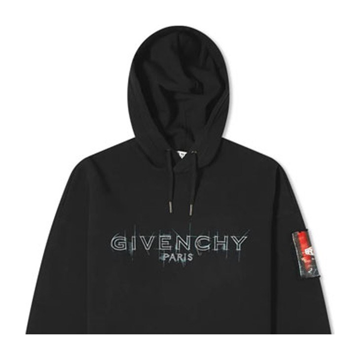 Givenchy Logo Hoodie Black