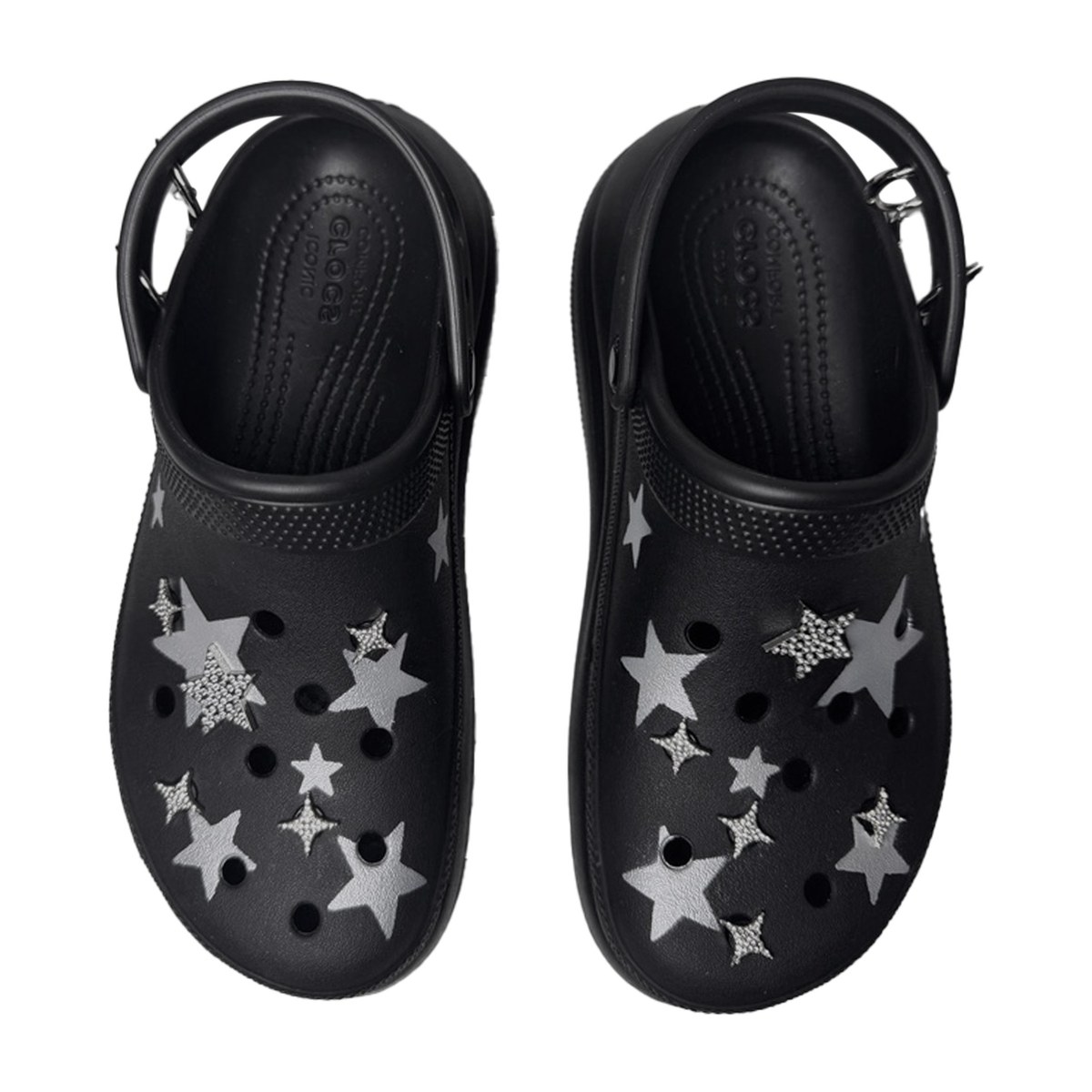Crocs Crush Clog Black Silver