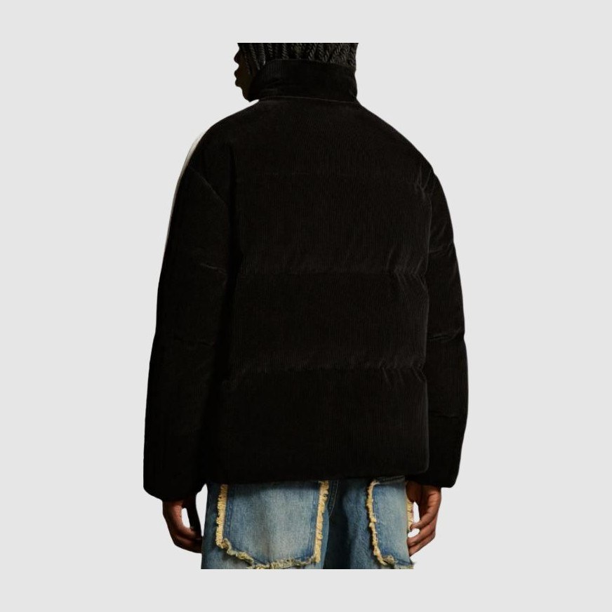 Moncler x Palm Angels FW23 Corduroy Down Jacket Black